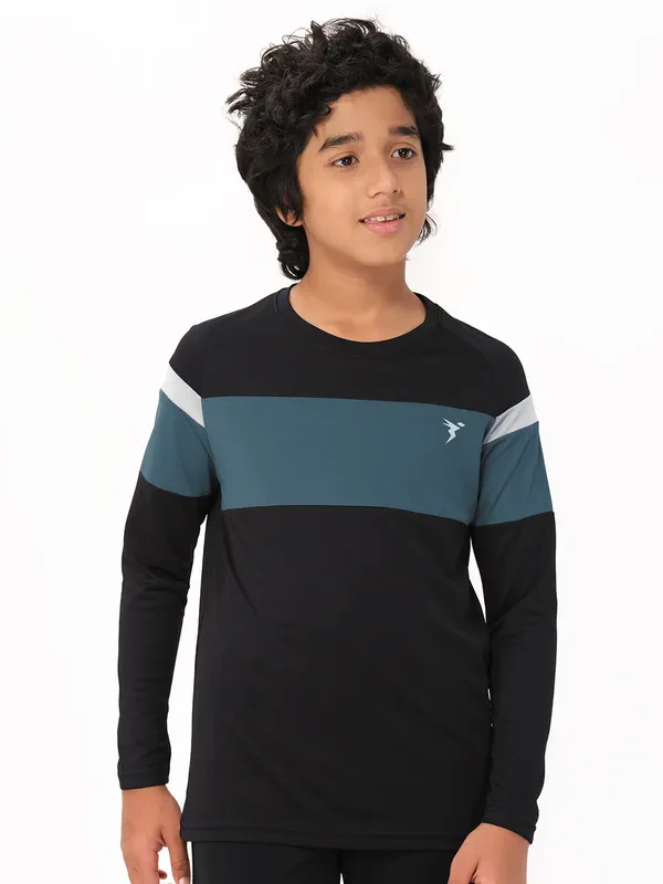 Boys Colorblock Slim Fit Crew Neck T-shirt with DOUBLE COOL - Image 6