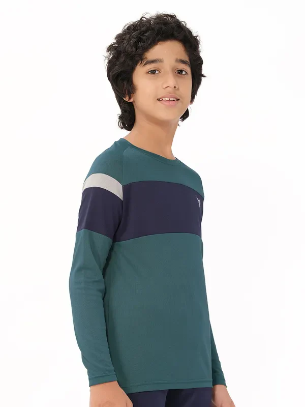 Boys Colorblock Slim Fit Crew Neck T-shirt with DOUBLE COOL - Image 6
