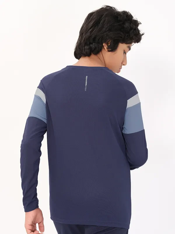 Boys Colorblock Slim Fit Crew Neck T-shirt with DOUBLE COOL - Image 4