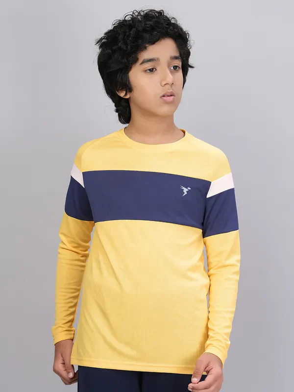 Boys Colorblock Slim Fit Crew Neck T-shirt with DOUBLE COOL - Image 5