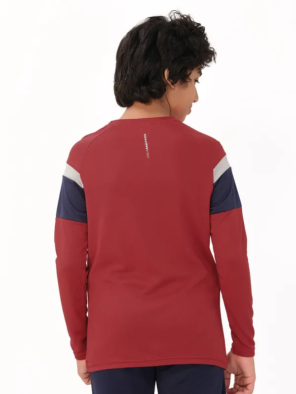 Boys Colorblock Slim Fit Crew Neck T-shirt with DOUBLE COOL - Image 3