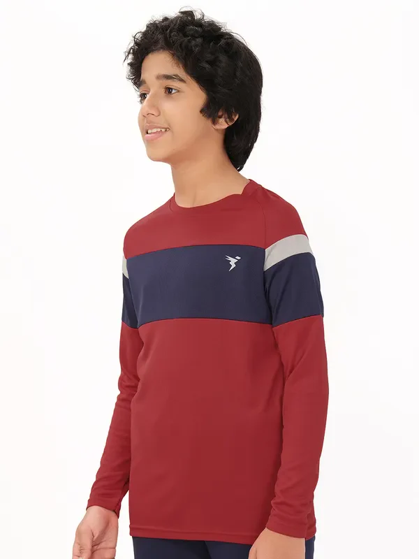 Boys Colorblock Slim Fit Crew Neck T-shirt with DOUBLE COOL - Image 4