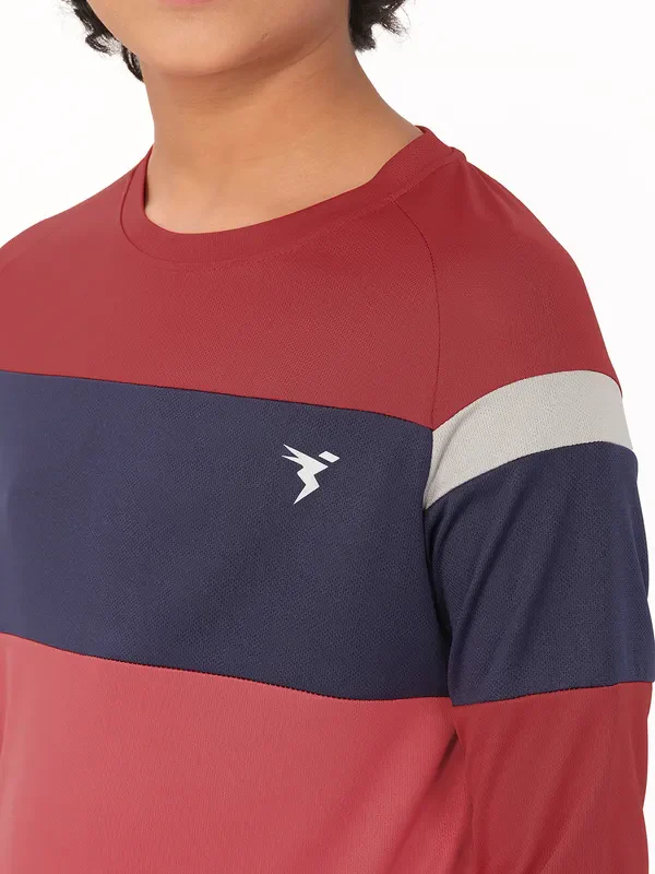 Boys Colorblock Slim Fit Crew Neck T-shirt with DOUBLE COOL - Image 5