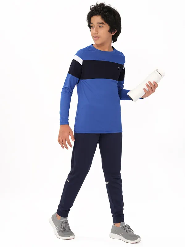 Boys Colorblock Slim Fit Crew Neck T-shirt with DOUBLE COOL - Image 2