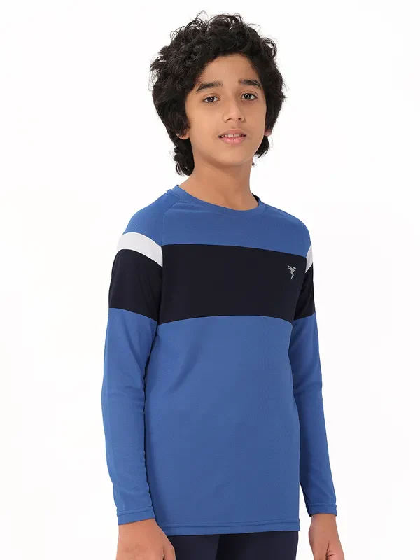 Boys Colorblock Slim Fit Crew Neck T-shirt with DOUBLE COOL - Image 6