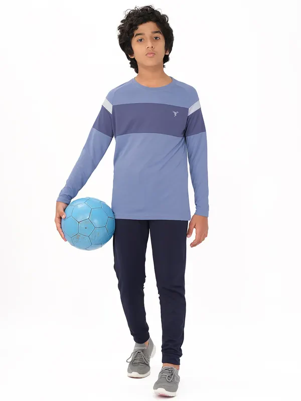 Boys Colorblock Slim Fit Crew Neck T-shirt with DOUBLE COOL - Image 2