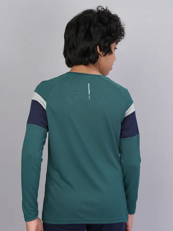 Boys Colorblock Slim Fit Crew Neck T-shirt with DOUBLE COOL - Image 4