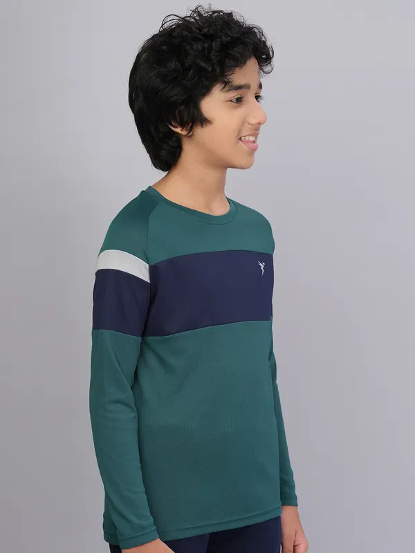 Boys Colorblock Slim Fit Crew Neck T-shirt with DOUBLE COOL - Image 5