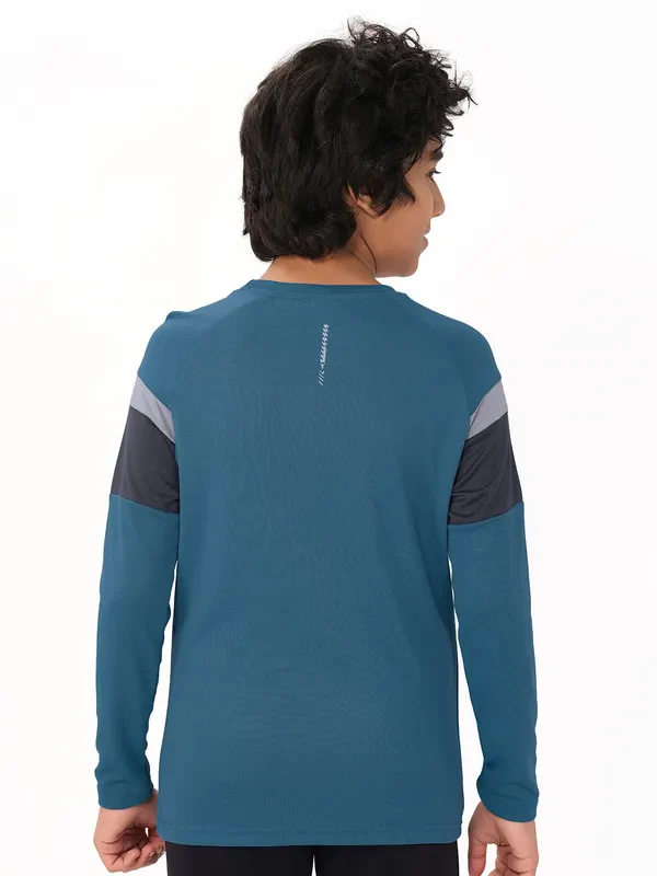 Boys Colorblock Slim Fit Crew Neck T-shirt with DOUBLE COOL - Image 3
