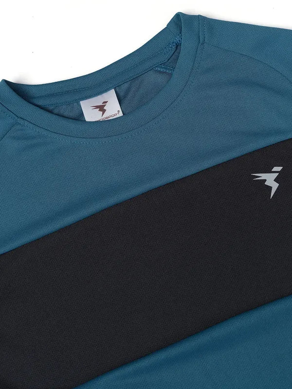 Boys Colorblock Slim Fit Crew Neck T-shirt with DOUBLE COOL - Image 6