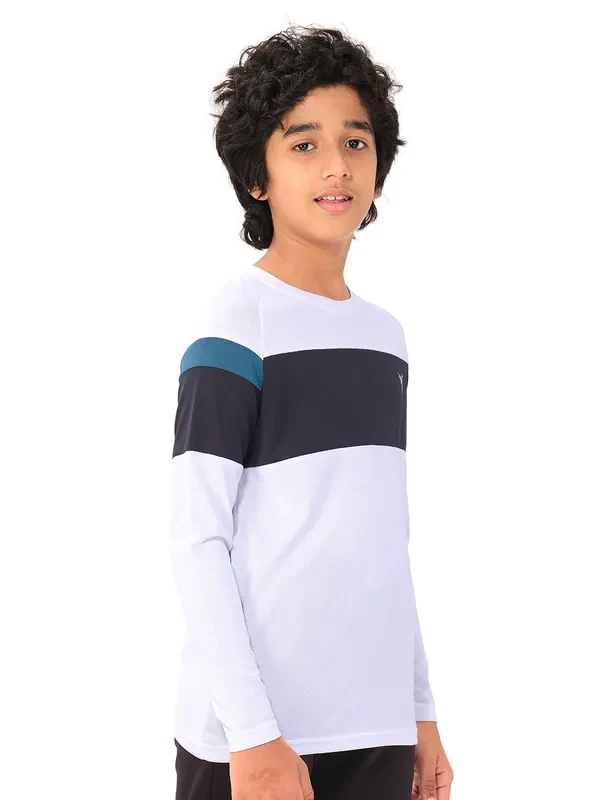 Boys Colorblock Slim Fit Crew Neck T-shirt with DOUBLE COOL - Image 6