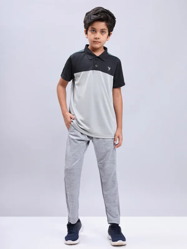 Boys Colorblock Slim Fit Polo T-shirt with TECHNO COOL+ - Image 2