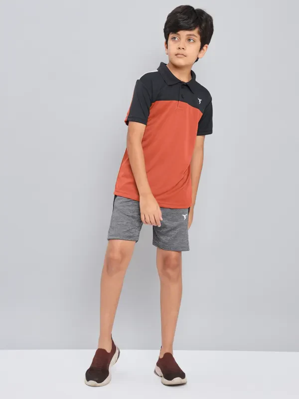 Boys Colorblock Slim Fit Polo T-shirt with TECHNO COOL+ - Image 2