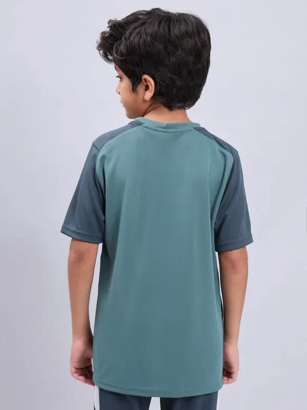 Boys Printed Slim Fit Crew Neck T-shirt with TECHNOLITE - Image 4