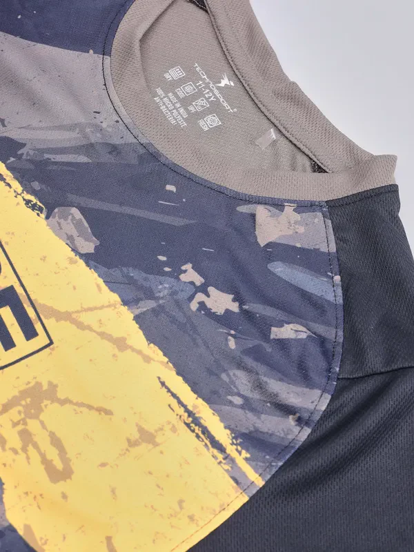 Boys Printed Slim Fit Crew Neck T-shirt with TECHNOLITE - Image 8