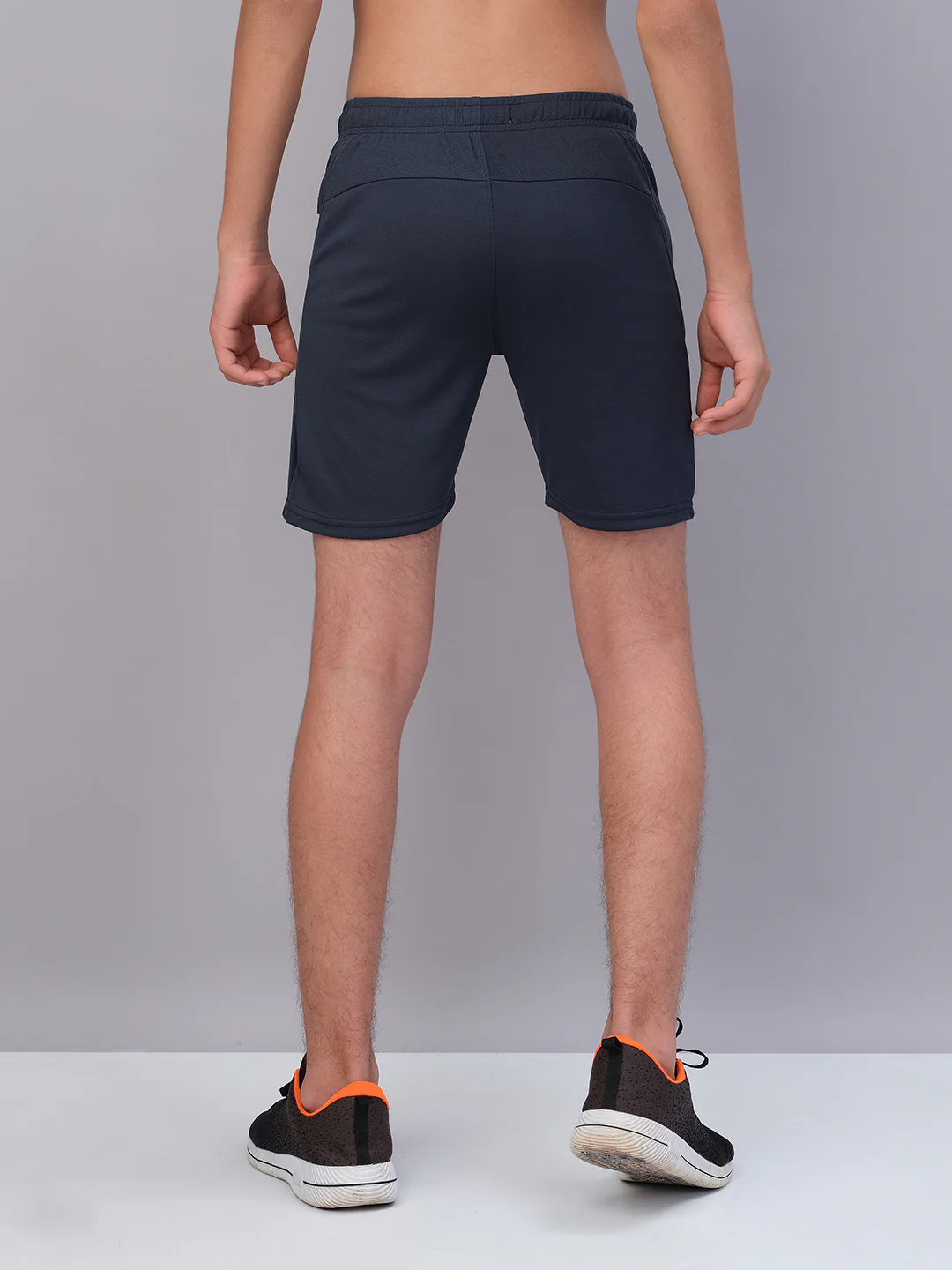 Boys Solid Slim Fit Shorts with TECHNO GUARD - Image 3