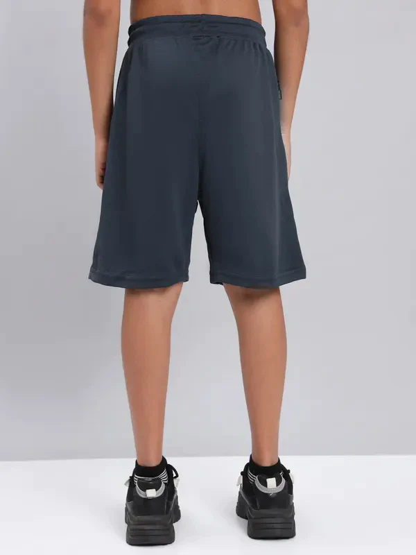 Boys Solid Slim Fit Shorts with TECHNO COOL+ - Image 5