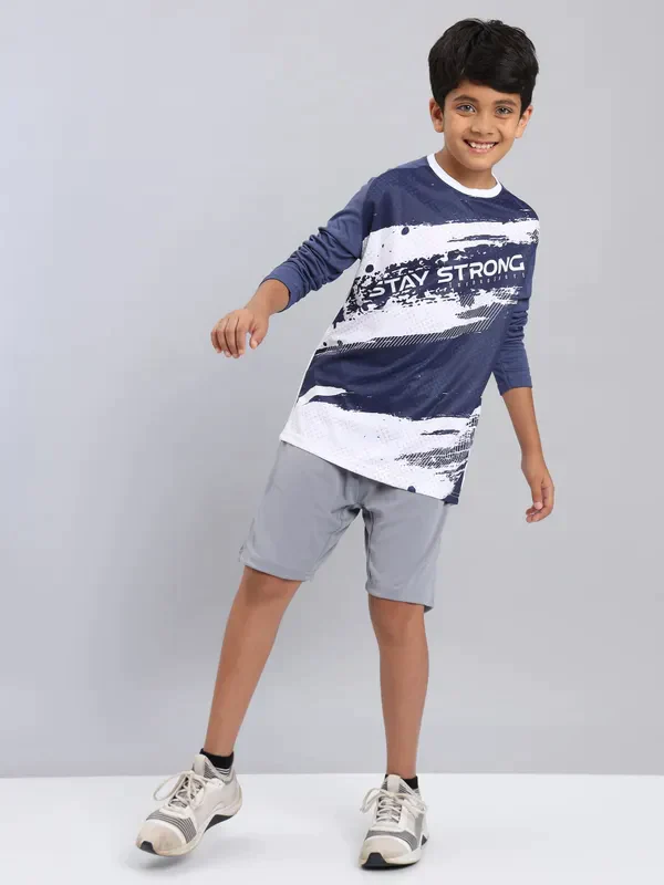 Boys Solid Slim Fit Shorts with TECHNO COOL+ - Image 10