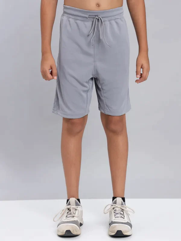 Boys Solid Slim Fit Shorts with TECHNO COOL+ - Image 5