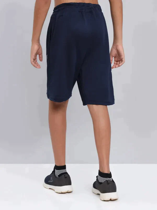 Boys Solid Slim Fit Shorts with TECHNO COOL+ - Image 5