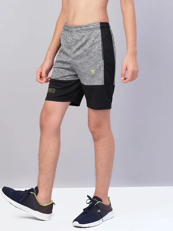 Boys Melange Slim Fit Shorts with TECHNO GUARD - Image 4