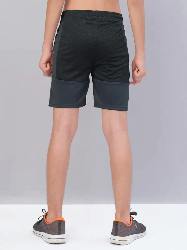 Boys Melange Slim Fit Shorts with TECHNO GUARD - Image 3
