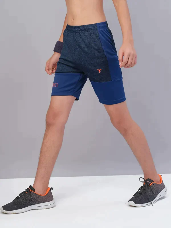 Boys Melange Slim Fit Shorts with TECHNO GUARD - Image 4