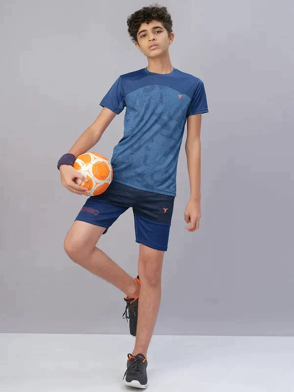 Boys Melange Slim Fit Shorts with TECHNO GUARD - Image 5