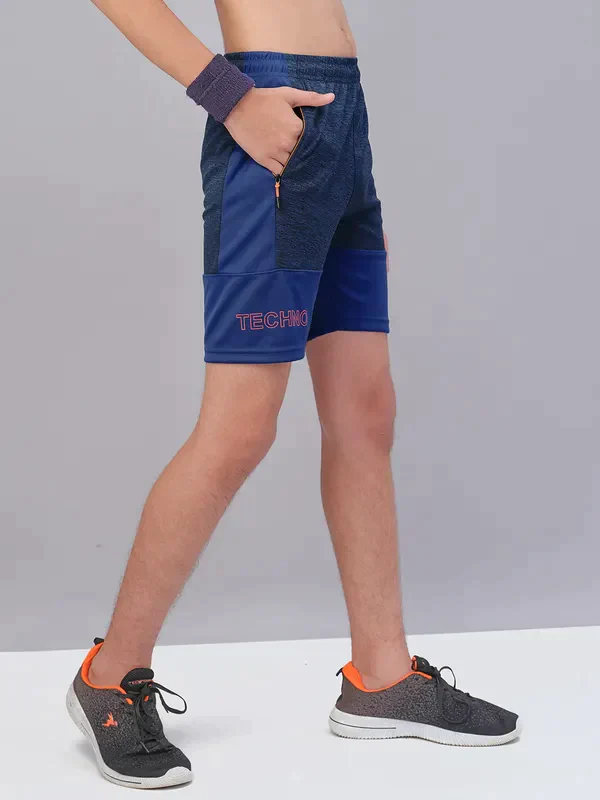 Boys Melange Slim Fit Shorts with TECHNO GUARD - Image 6