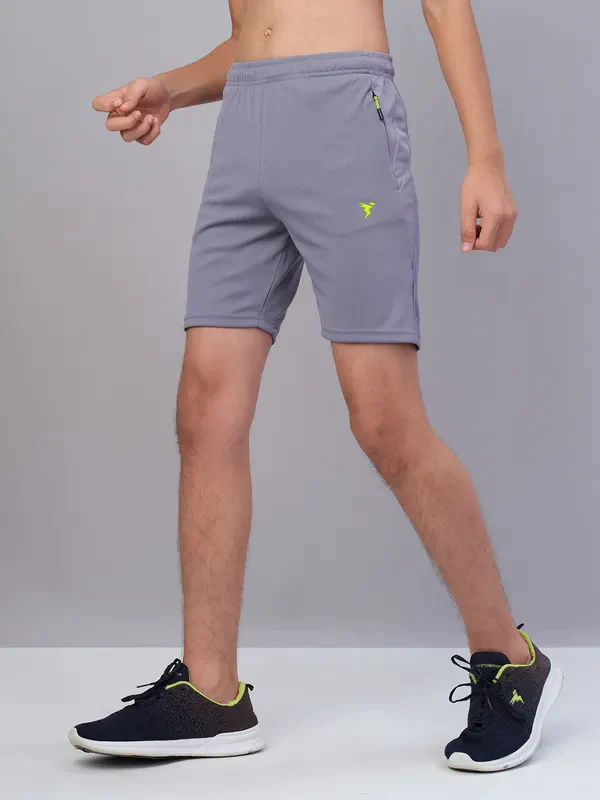 Boys Solid Slim Fit Shorts with TECHNO GUARD - Image 28