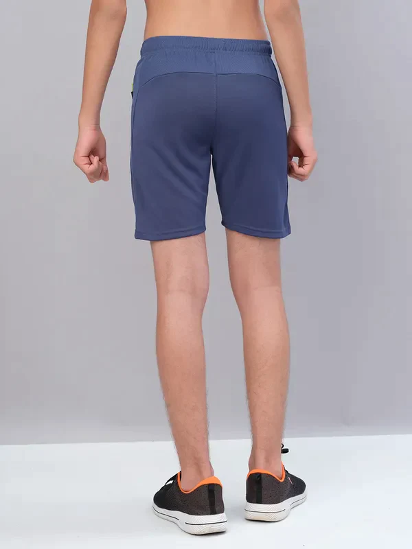 Boys Solid Slim Fit Shorts with TECHNO GUARD - Image 35