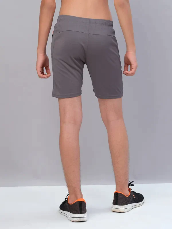 Boys Solid Slim Fit Shorts with TECHNO GUARD - Image 51