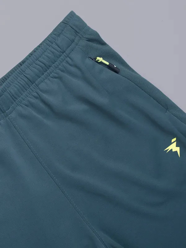 Boys Solid Slim Fit Shorts with TECHNO GUARD - Image 6
