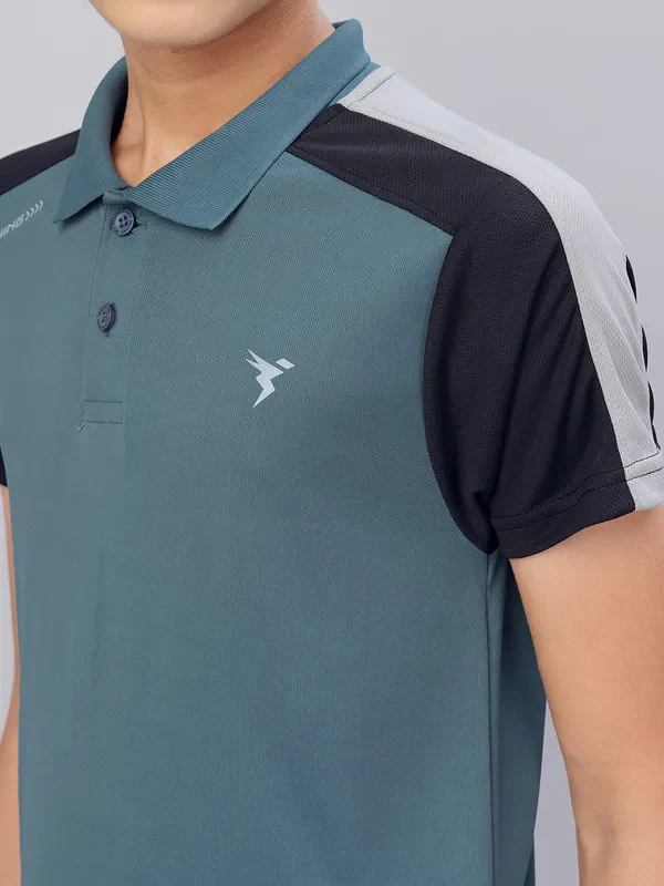 Boys Colorblock Slim Fit Polo T-shirt with TECHNO COOL - Image 7