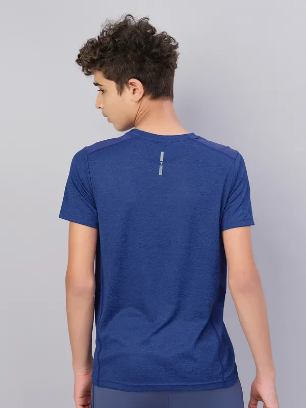 Boys Melange Slim Fit Crew Neck T-shirt with DOUBLE COOL - Image 3