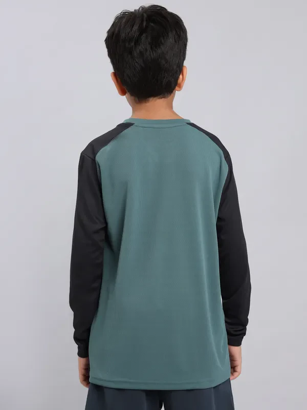 Boys Printed Slim Fit Crew Neck T-shirt with TECHNO COOL+ - Image 5