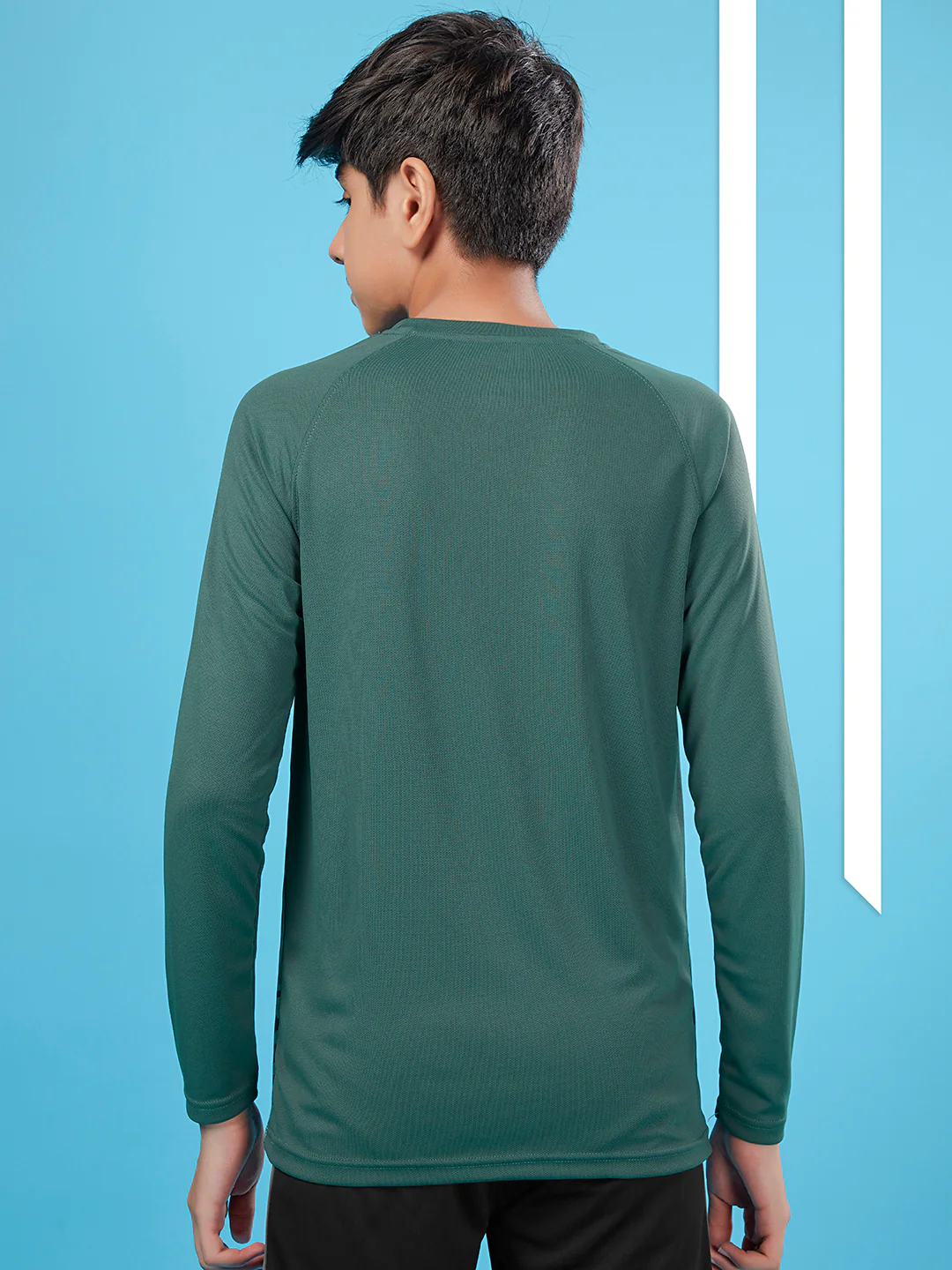 Boys Printed Slim Fit Crew Neck T-shirt with TECHNO COOL+ - Image 2