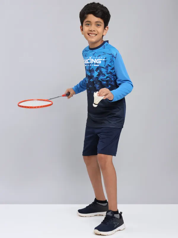 Boys Printed Slim Fit Crew Neck T-shirt with TECHNO COOL+ - Image 7