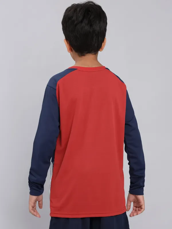 Boys Printed Slim Fit Crew Neck T-shirt with TECHNO COOL+ - Image 3