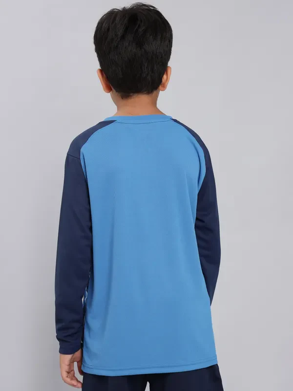 Boys Printed Slim Fit Crew Neck T-shirt with TECHNO COOL+ - Image 3