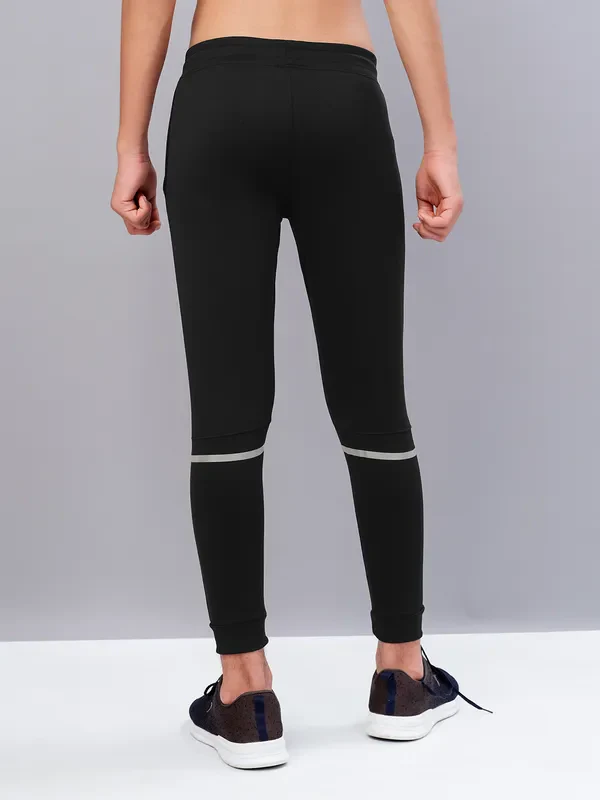 Boys Solid Slim Fit Joggers with TECHNO GUARD - Image 5