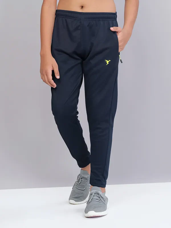 Boys Solid Slim Fit Trackpants with TECHNO GUARD - Image 9