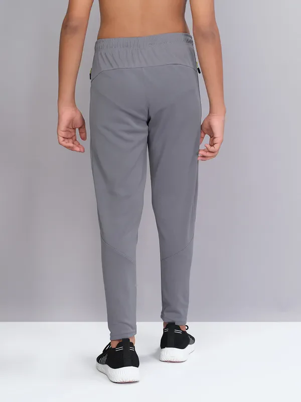 Boys Solid Slim Fit Trackpants with TECHNO GUARD - Image 2