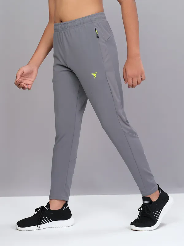 Boys Solid Slim Fit Trackpants with TECHNO GUARD - Image 5