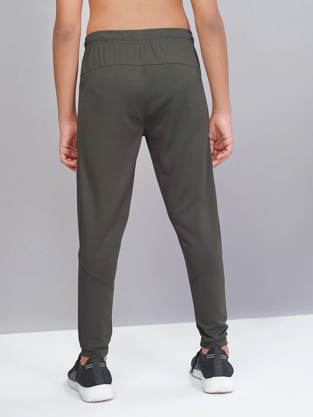 Boys Solid Slim Fit Trackpants with TECHNO GUARD - Image 2