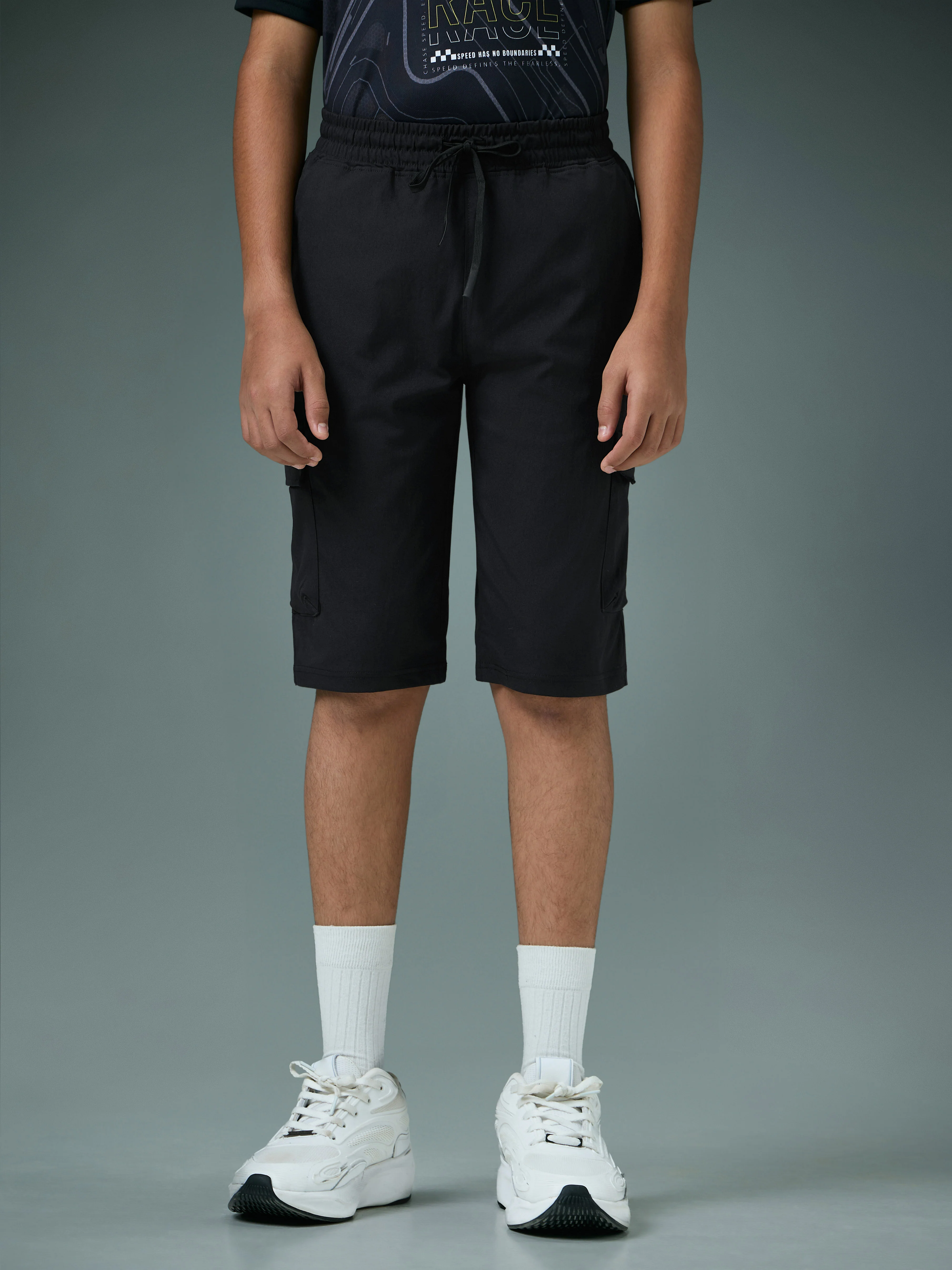 Boys Cargo Shorts Slim Fit Sports with TS FLEXI - Image 2
