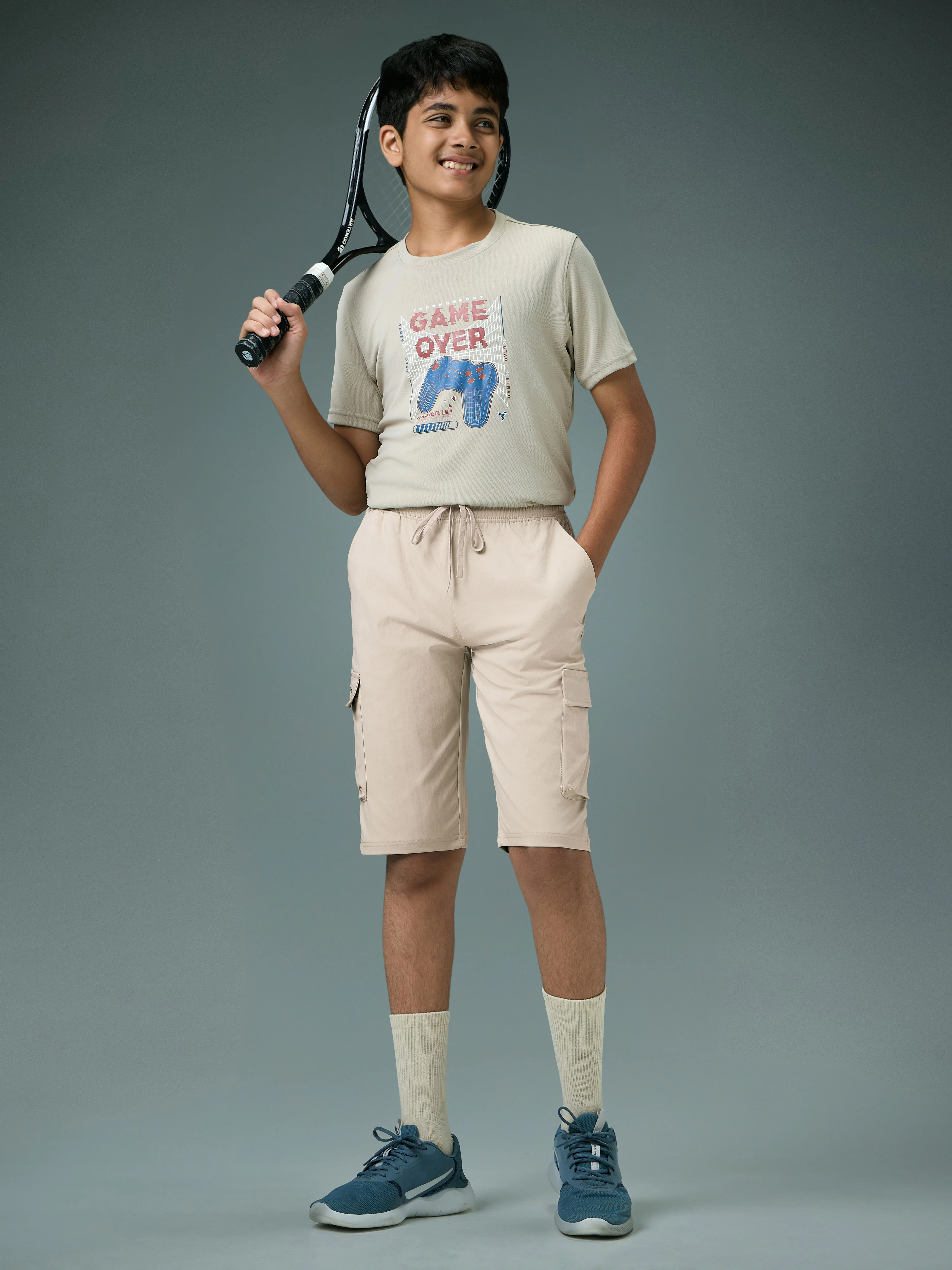 Boys Cargo Shorts Slim Fit Sports with TS FLEXI - Image 5