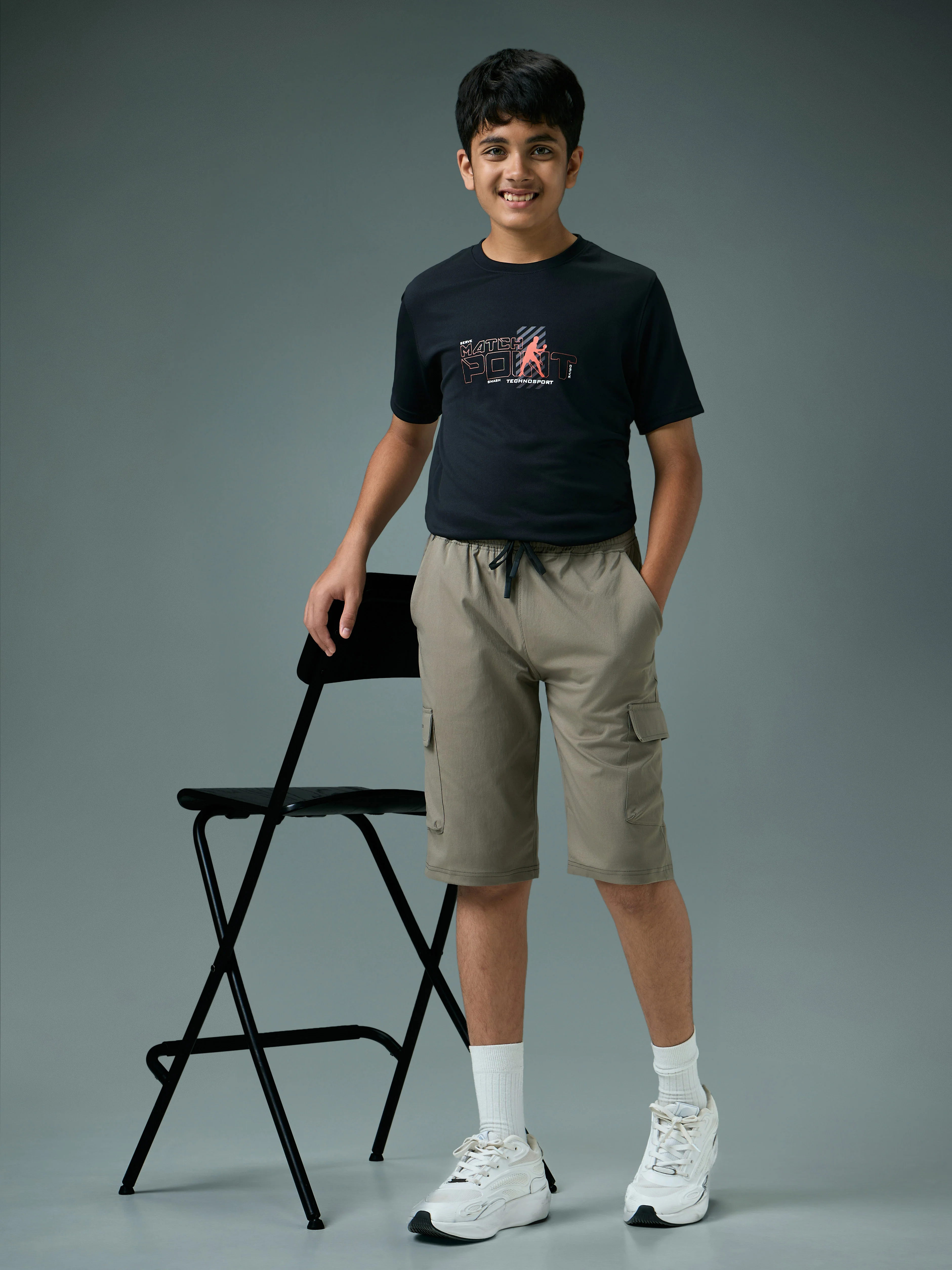 Boys Cargo Shorts Slim Fit Sports with TS FLEXI - Image 5