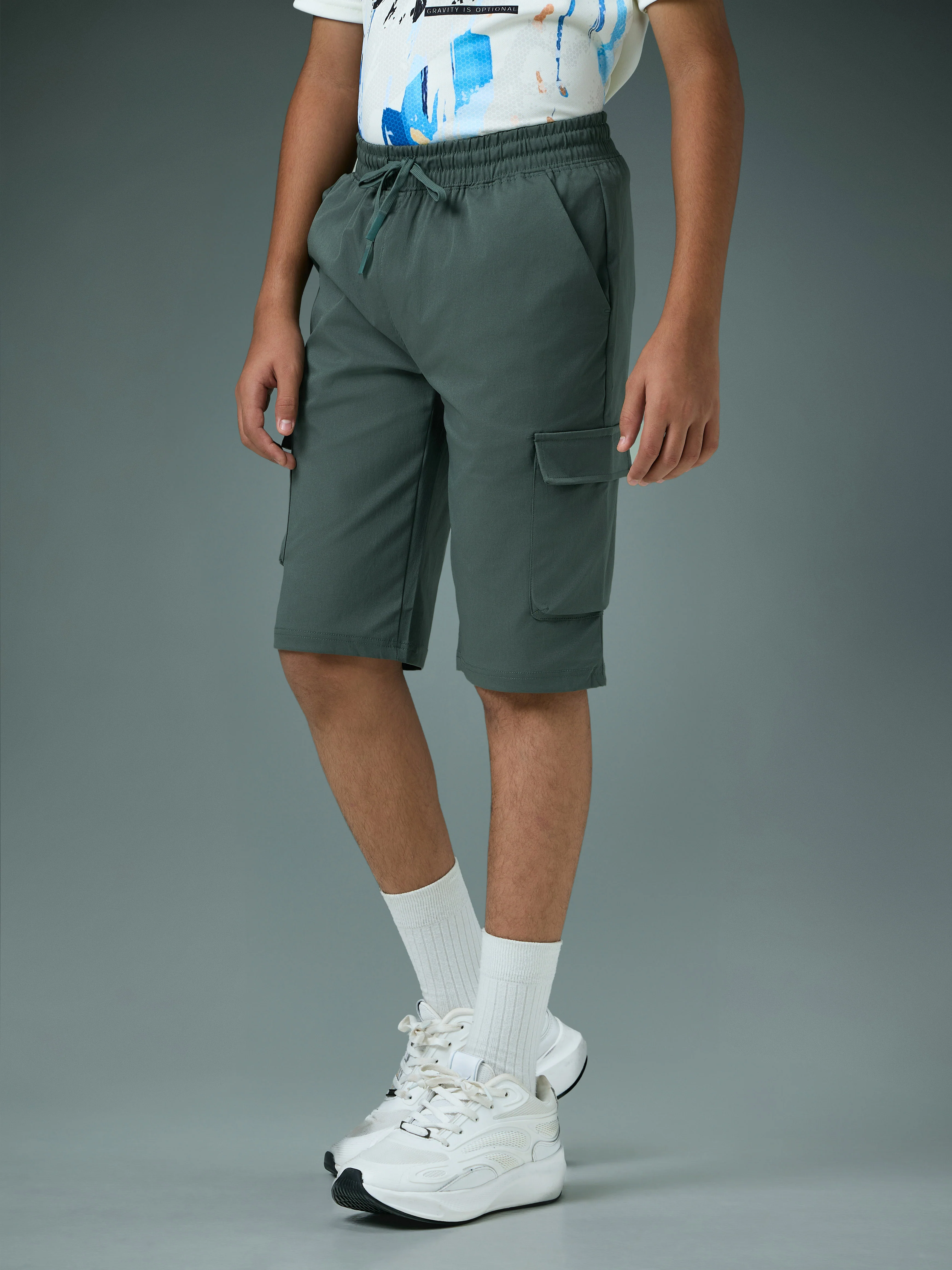 Boys Cargo Shorts Slim Fit Sports with TS FLEXI - Image 3