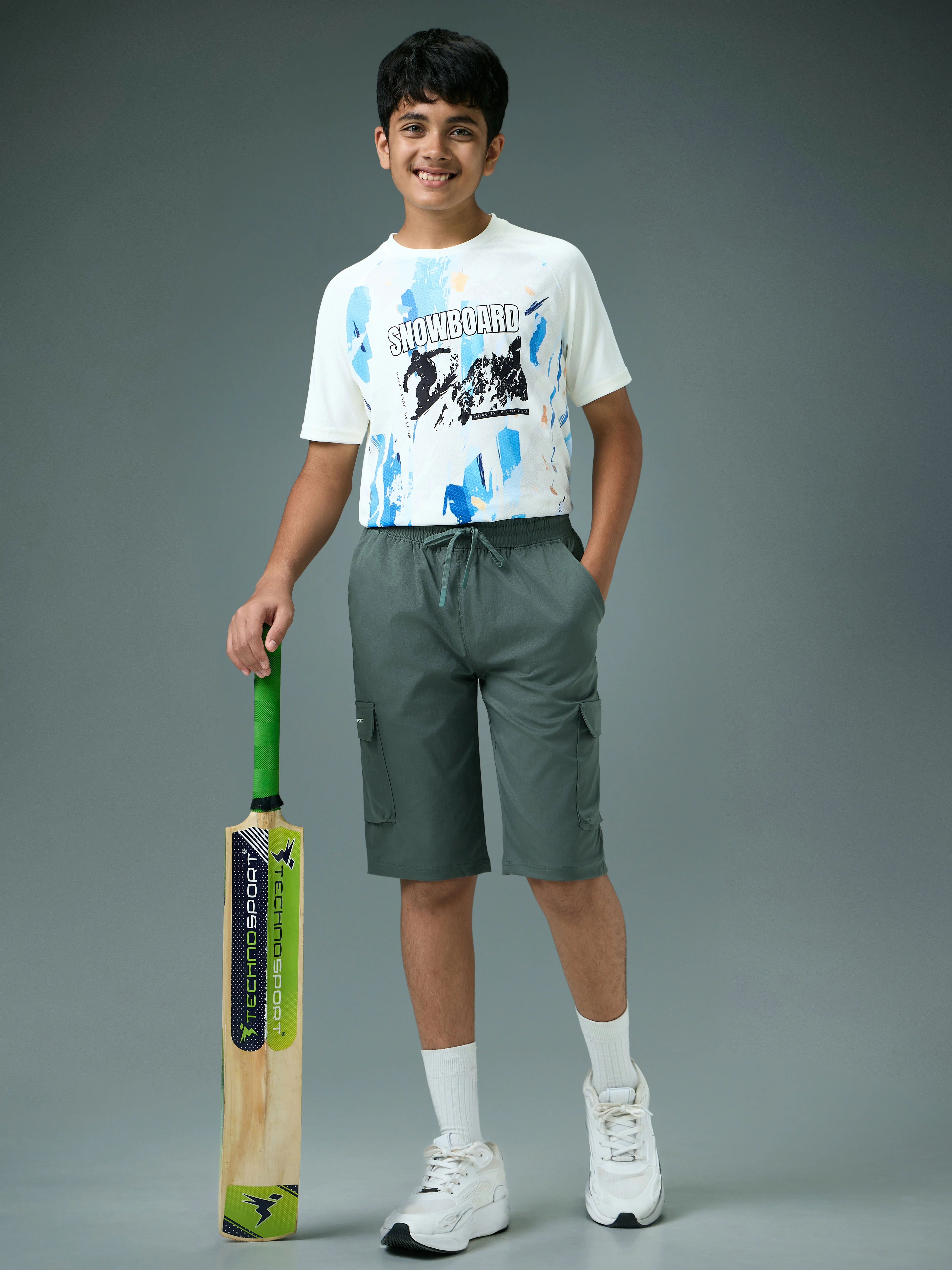 Boys Cargo Shorts Slim Fit Sports with TS FLEXI - Image 4
